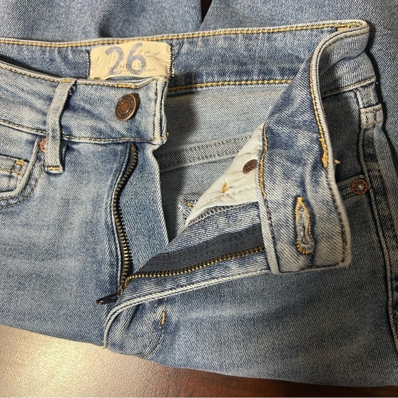 FREE PEOPLE We The Free Denim Skinny Jeans Midrise Size 26 - Picture 6 of 10